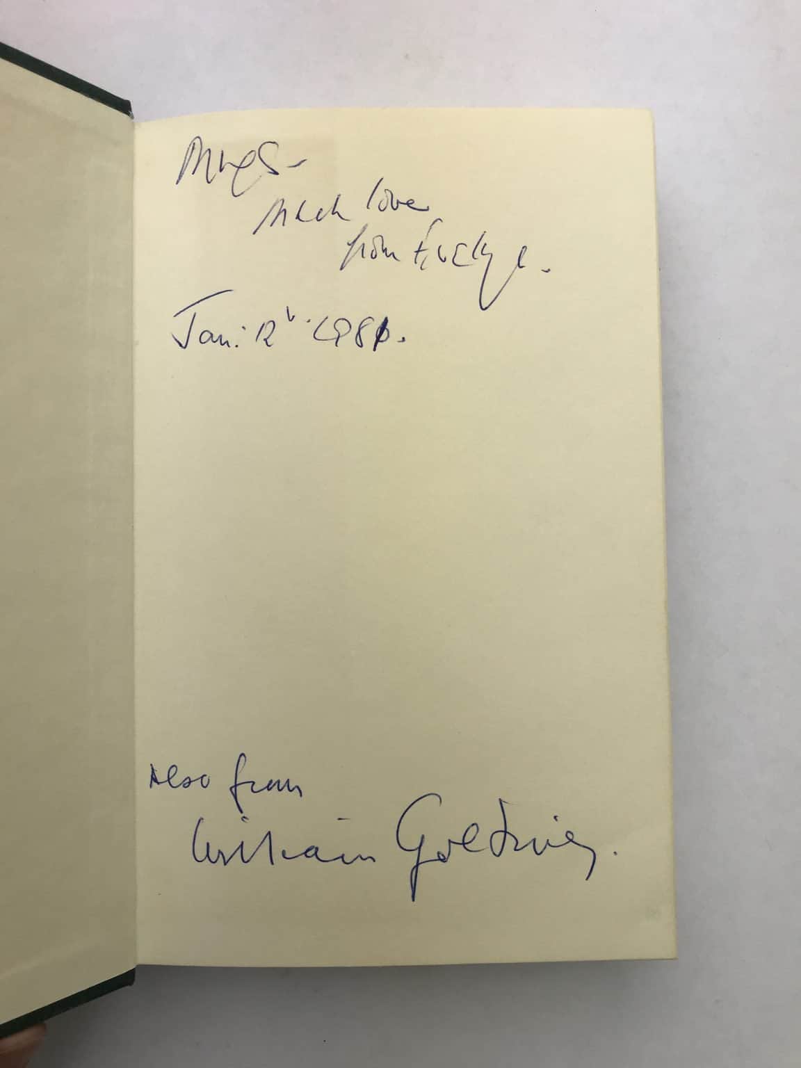 william golding rites of passage signed 1st ed2