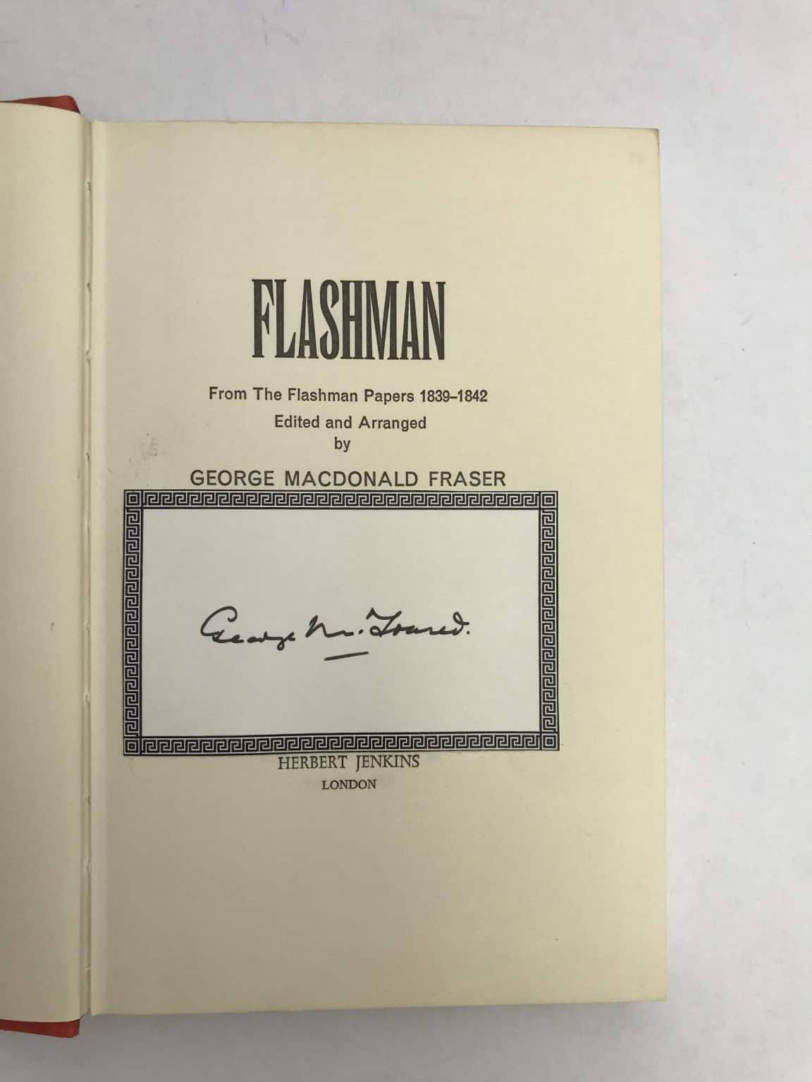 george macdonald fraser flashman signed first2