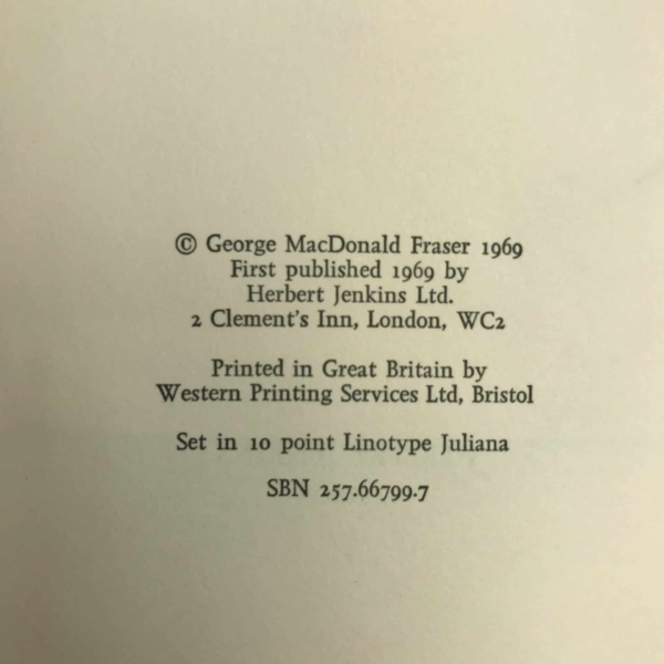 george macdonald fraser flashman signed first3