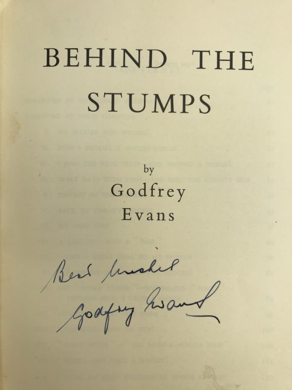 godfrey evans behind the stumps signed first ed2