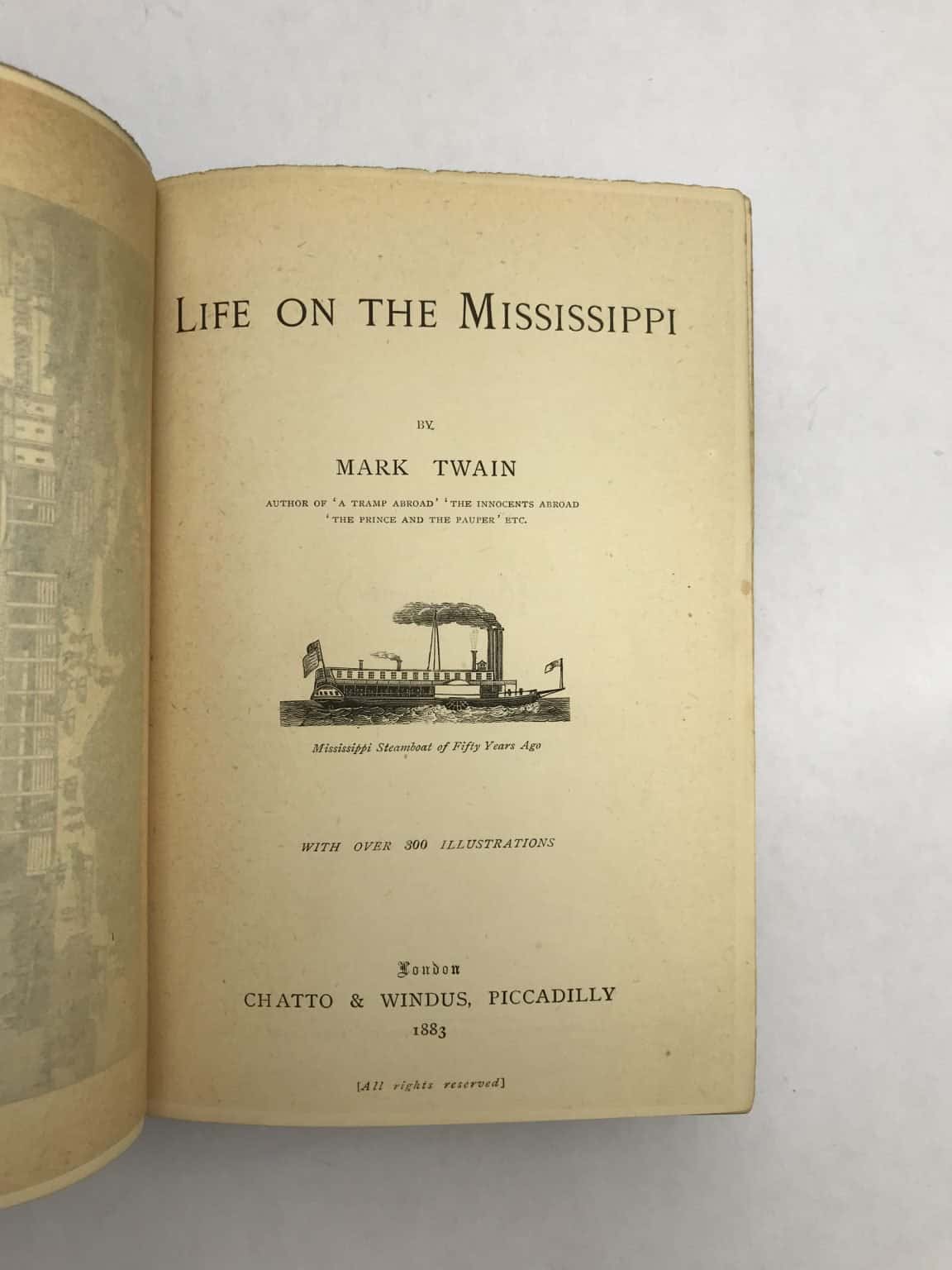 mark twain life on the missippi first ed2