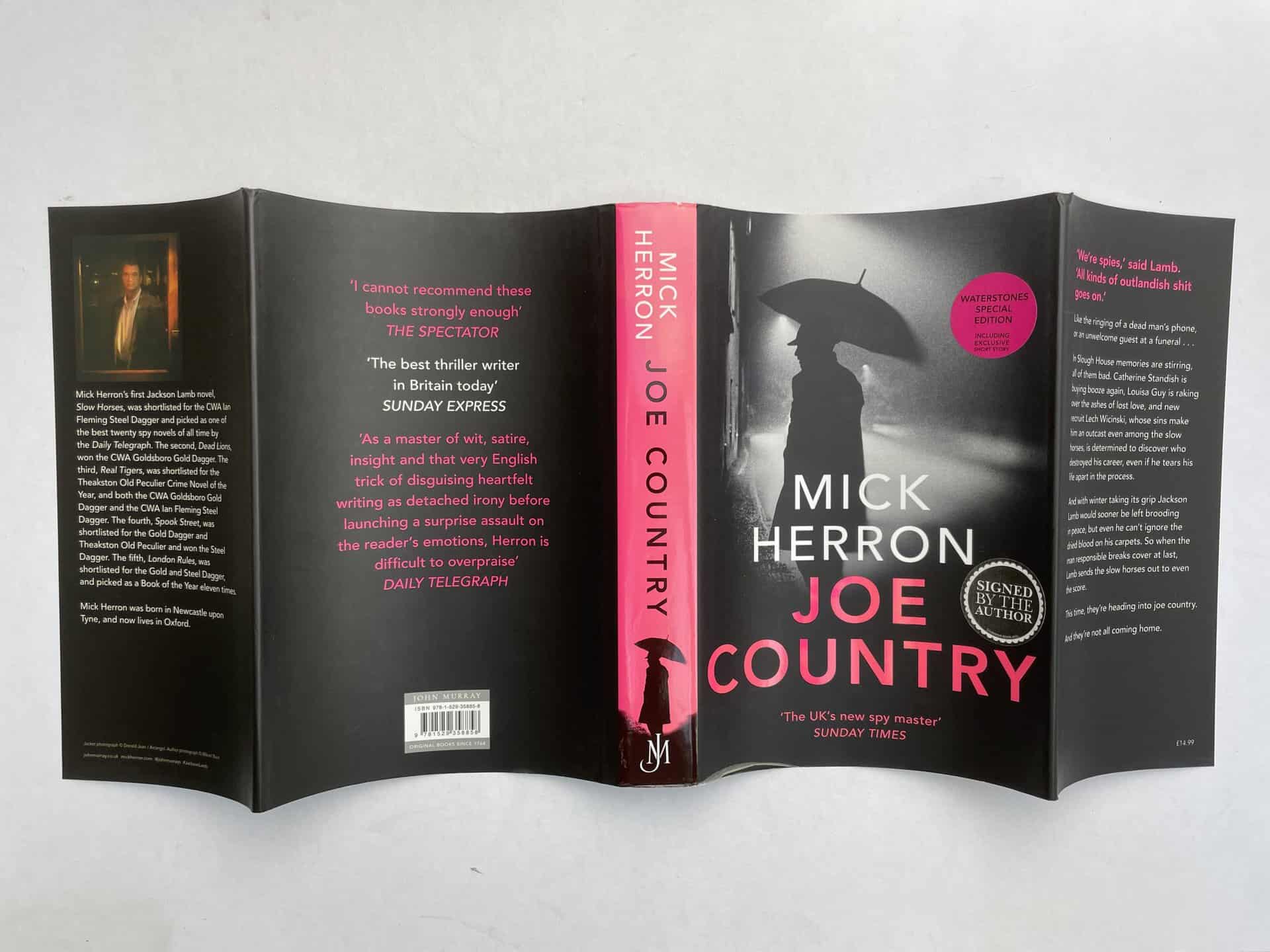 mick herron joe country signed first edition4