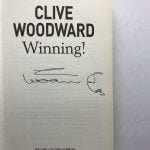 clive woodward winning signed first 2