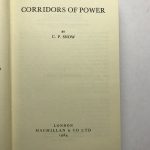 cp snow corridors of power first ed 2