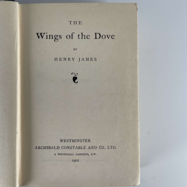 james henry the wings of a dove first ed2