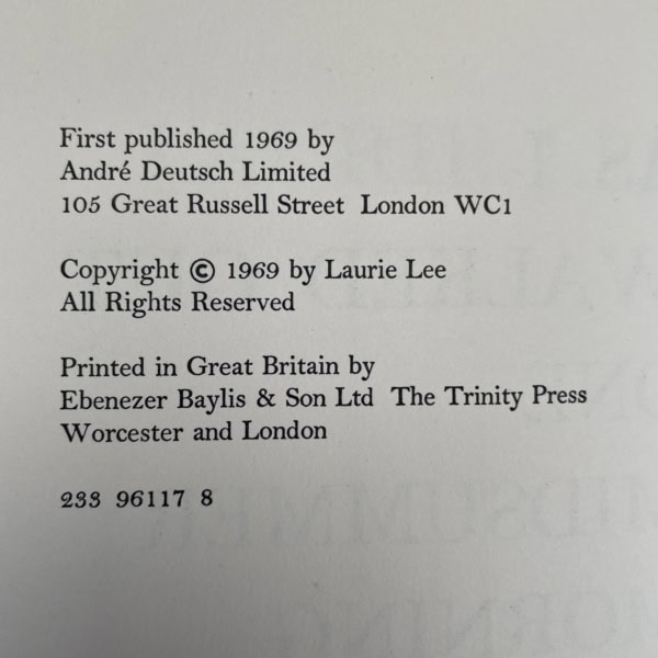 laurie lee as i walked out one midsummer morning first2