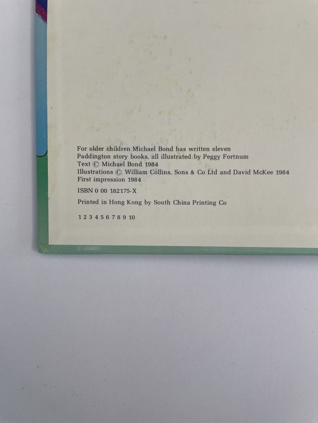 michael bond paddington and the knickerbocker rainbow first ed2