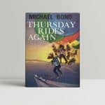 michael bond thursday rides again signed first ed1