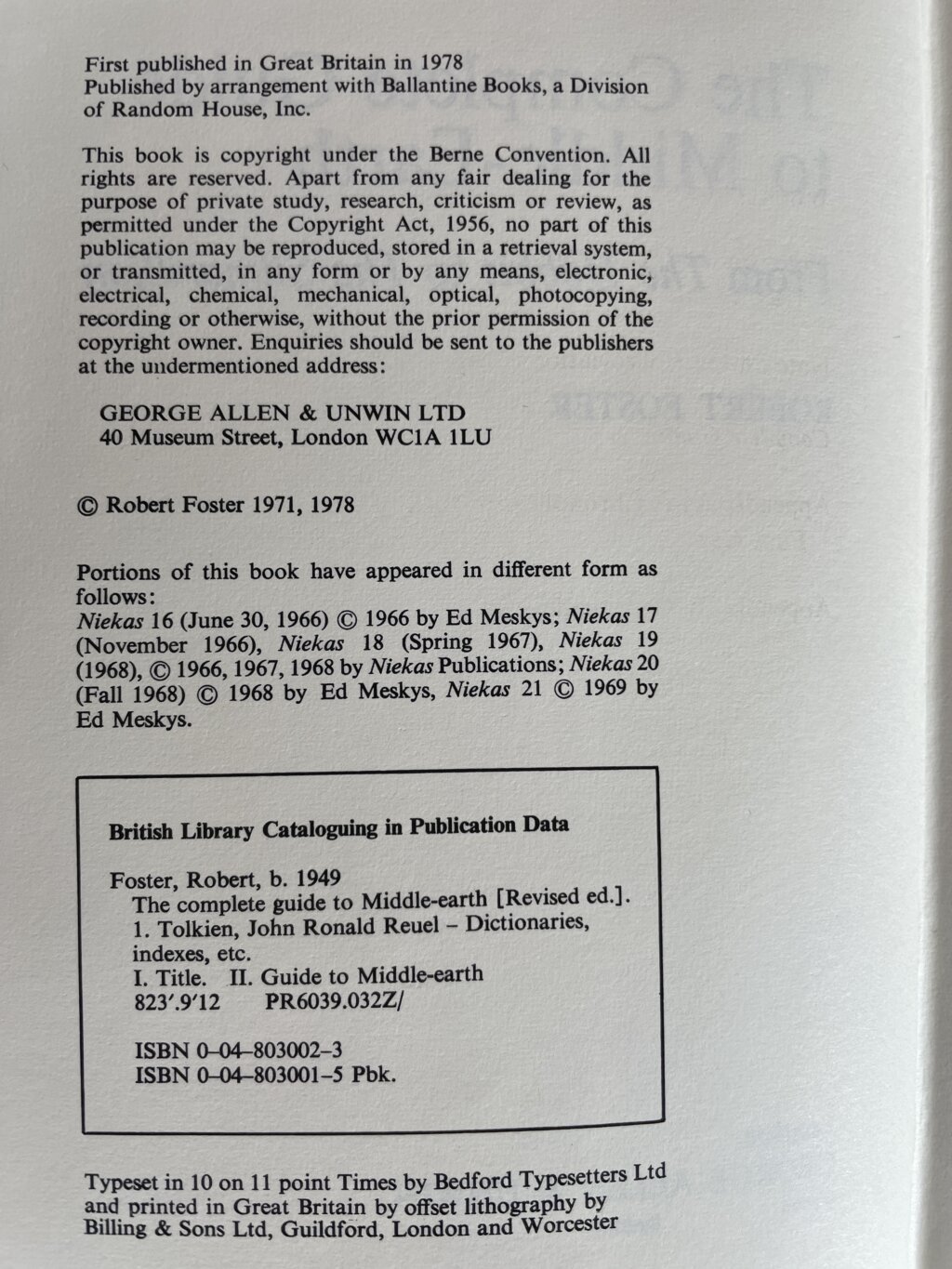 robert foster the complete guide to middle earth first edition2