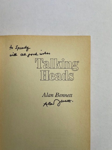 alan bennett talking heads signed firtsed2