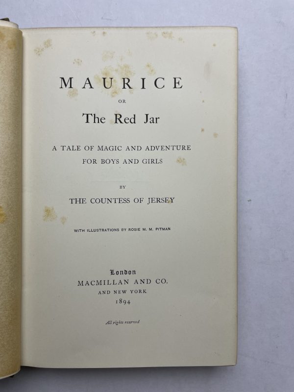countess of jersey maurice or the red jar 2