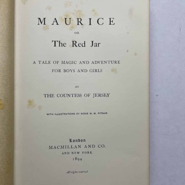 countess of jersey maurice or the red jar 2