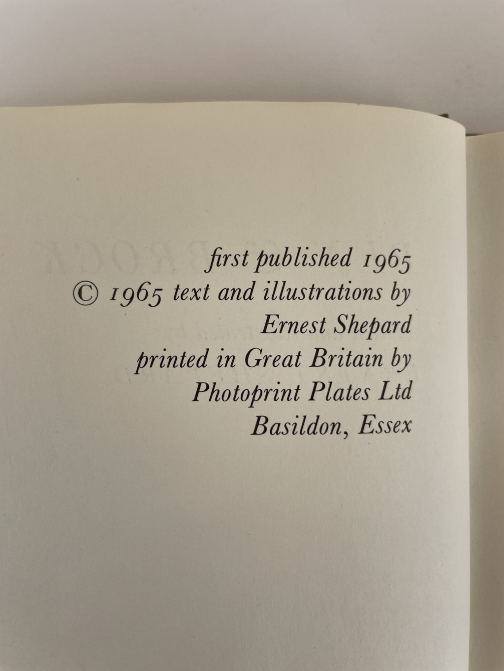 ernest shepard ben and brook first ed2