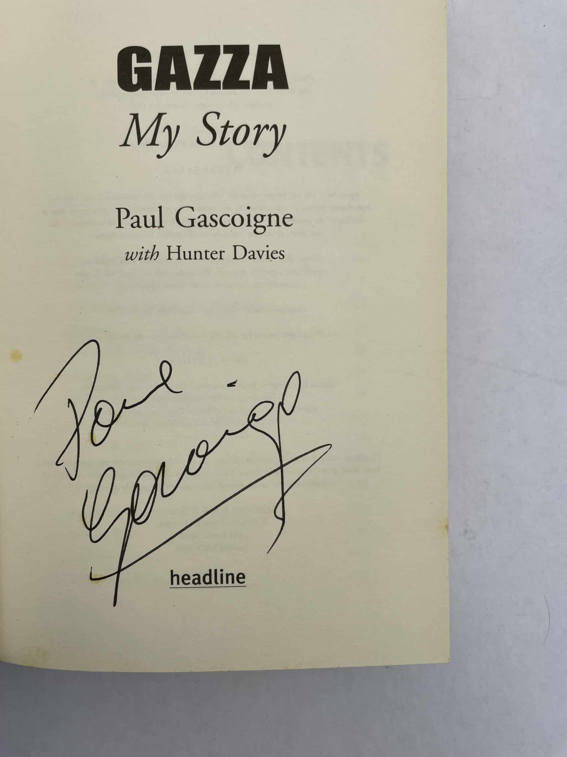gazza my story signed first edition2