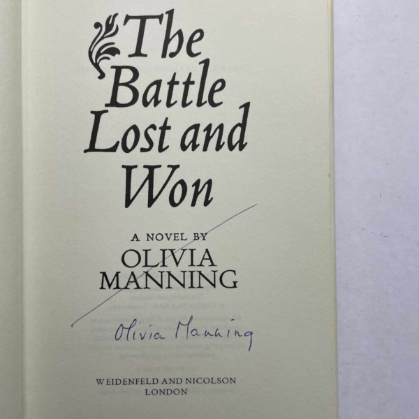 olivia manning 2signed trilogy 5