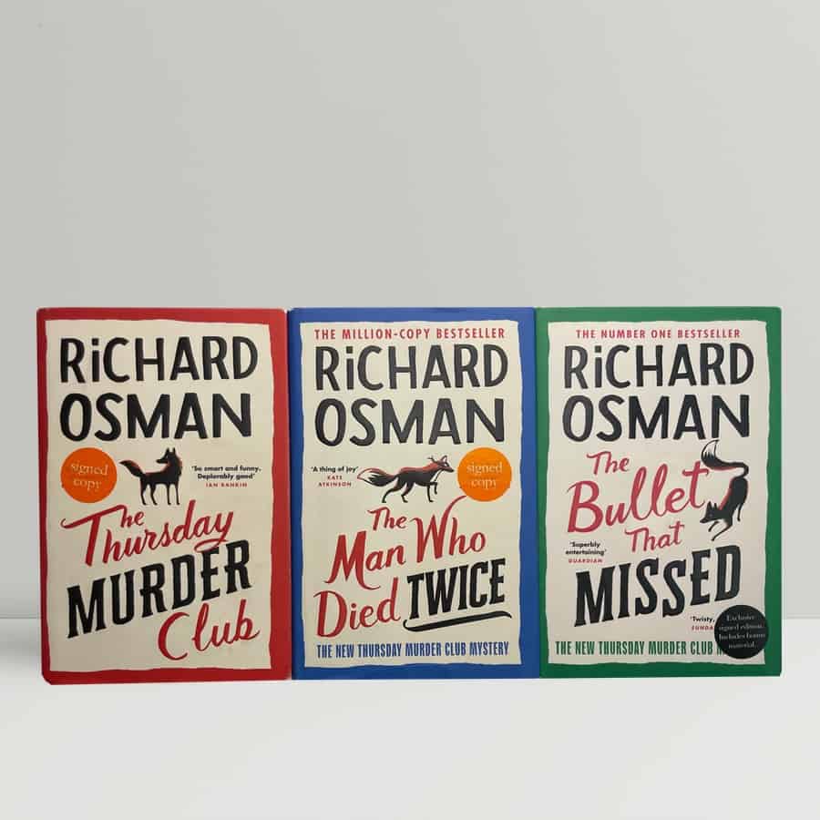 Richard Osman - The Thursday Murder Club Trilogy - Signed First Editions