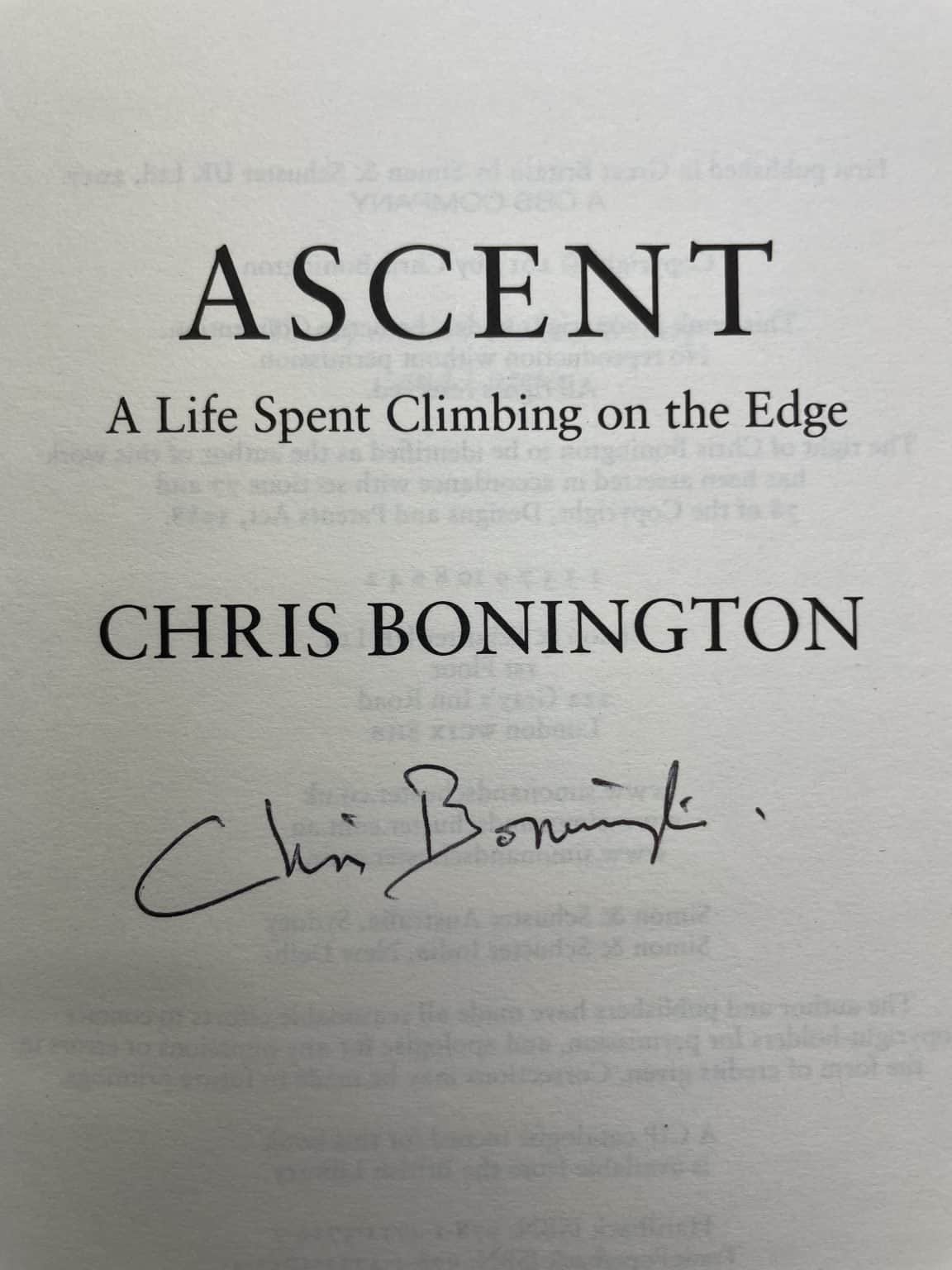 chris bonington ascent signed first edition2