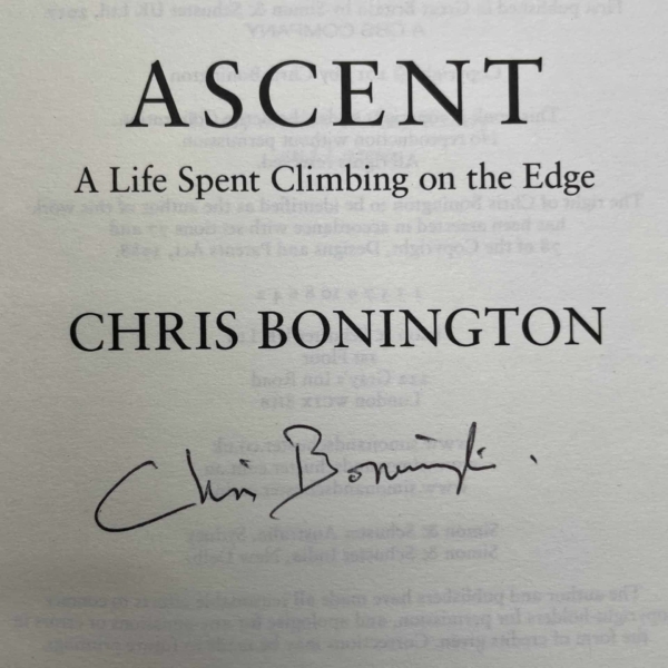 chris bonington ascent signed first edition2