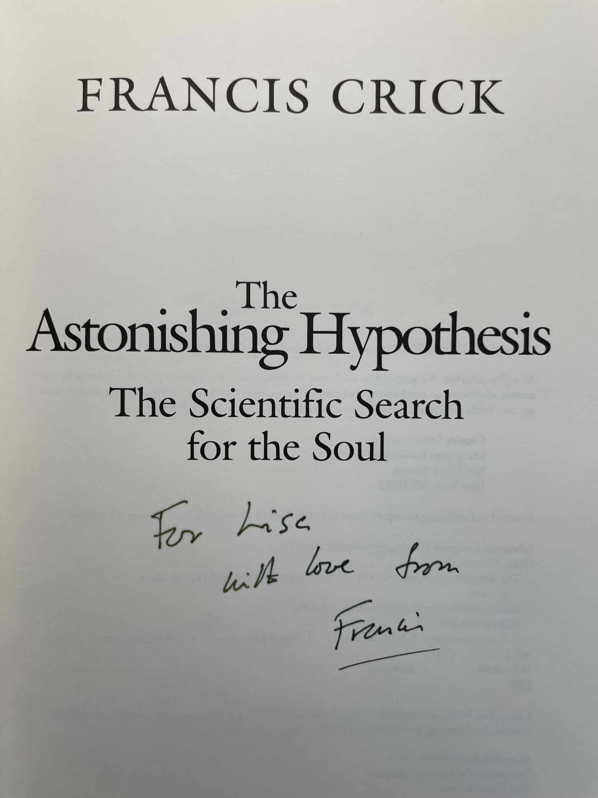 francis crick the astonishing hypothesis first editon2