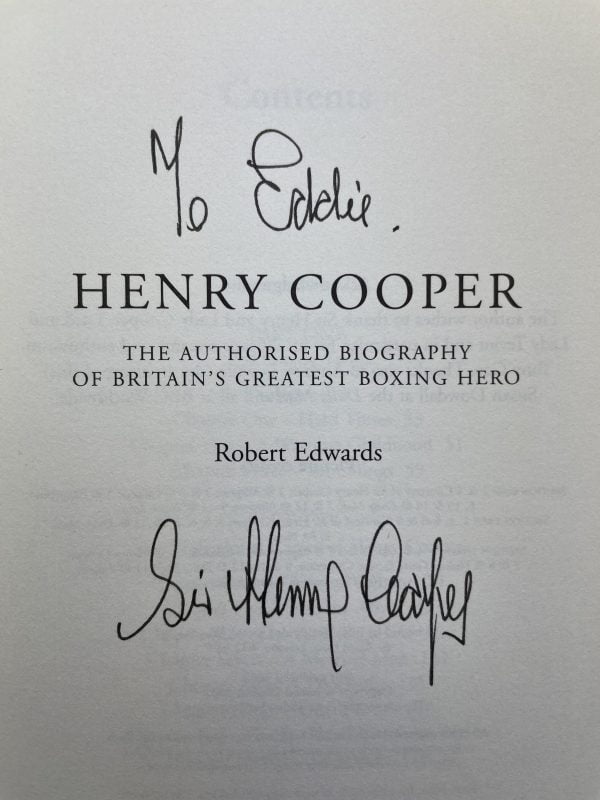 henry cooper autobiography signed first edition2