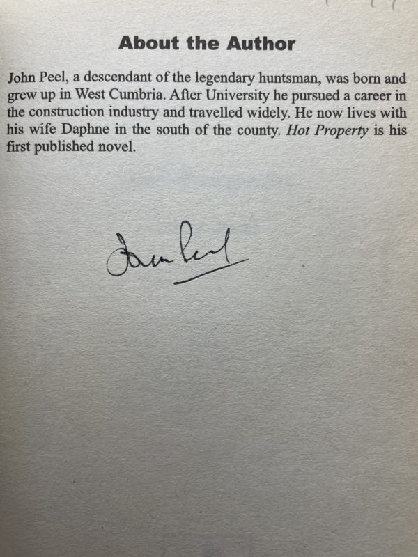 john peel hot property signed book2