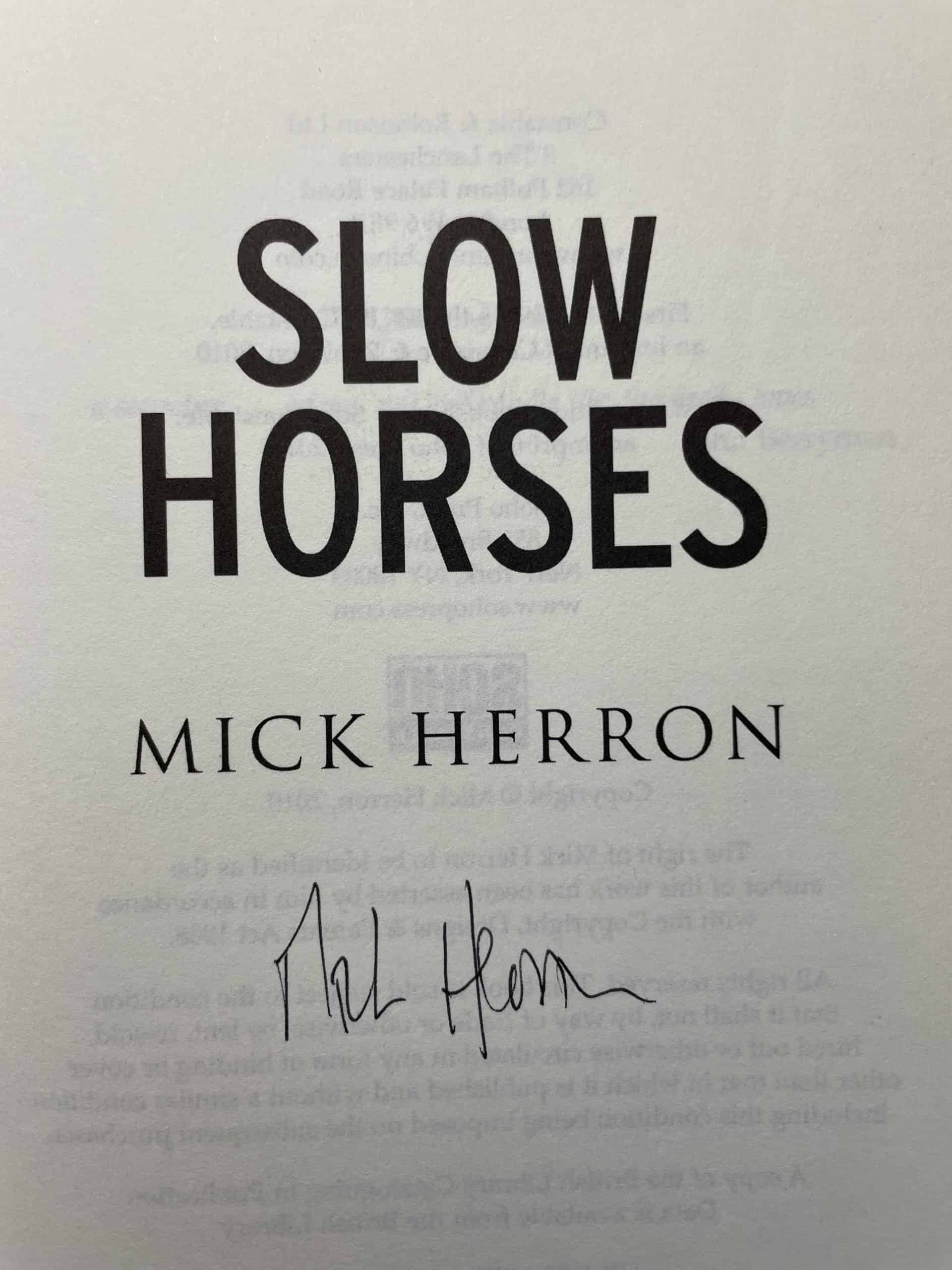 Mick Herron The Jackson Lamb Collection Signed First Edition Collection