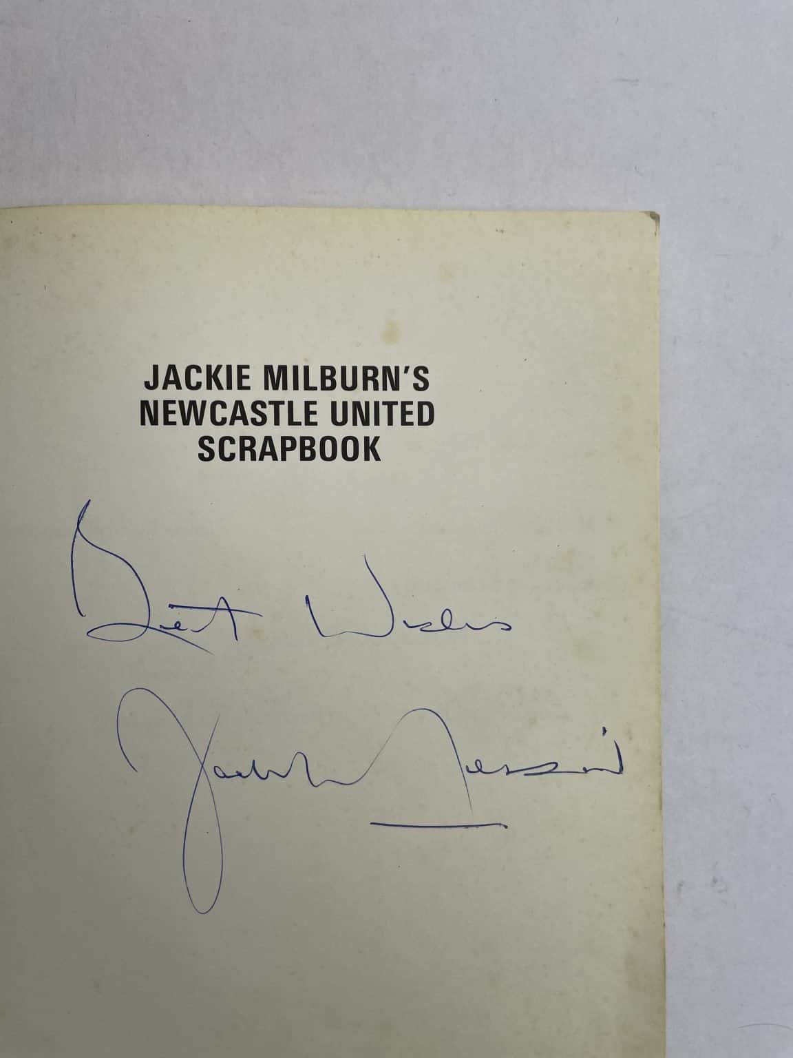 jackie milburns newcastle scrpabook signed 2