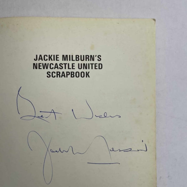 jackie milburns newcastle scrpabook signed 2