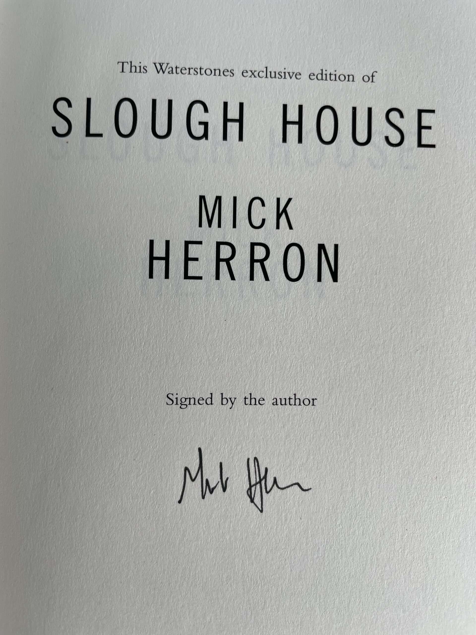 mick herron slough house signed first ed2