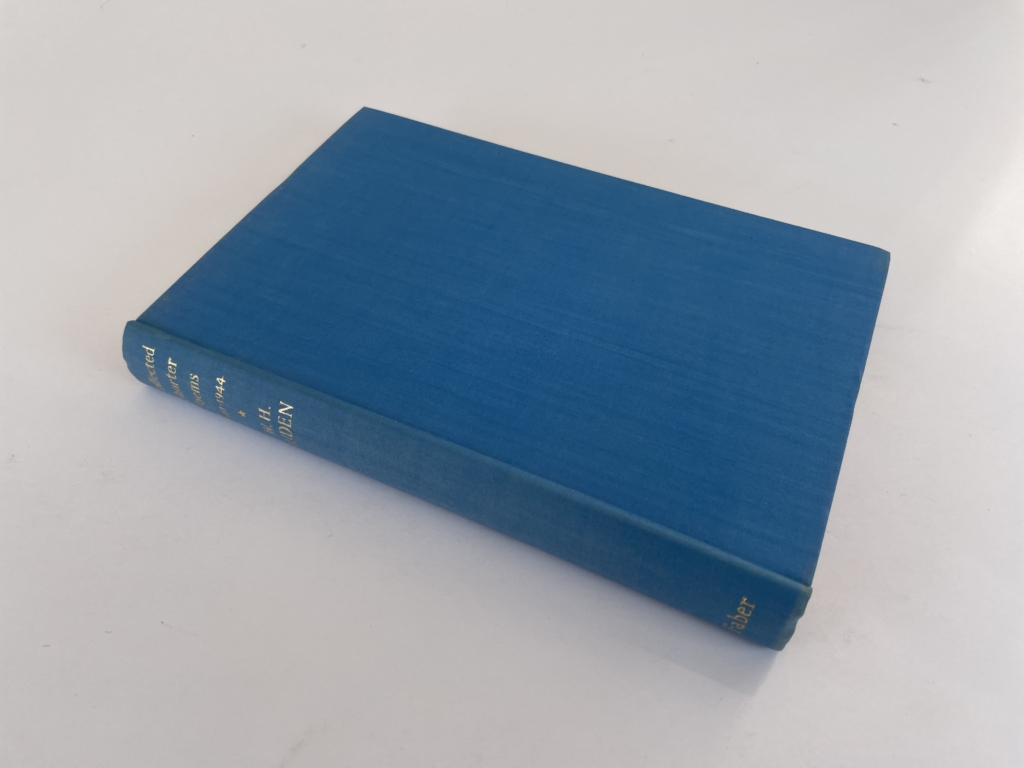 wh auden collected shorter poems first 3
