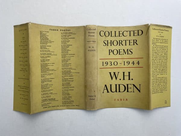 wh auden collected shorter poems first edition4