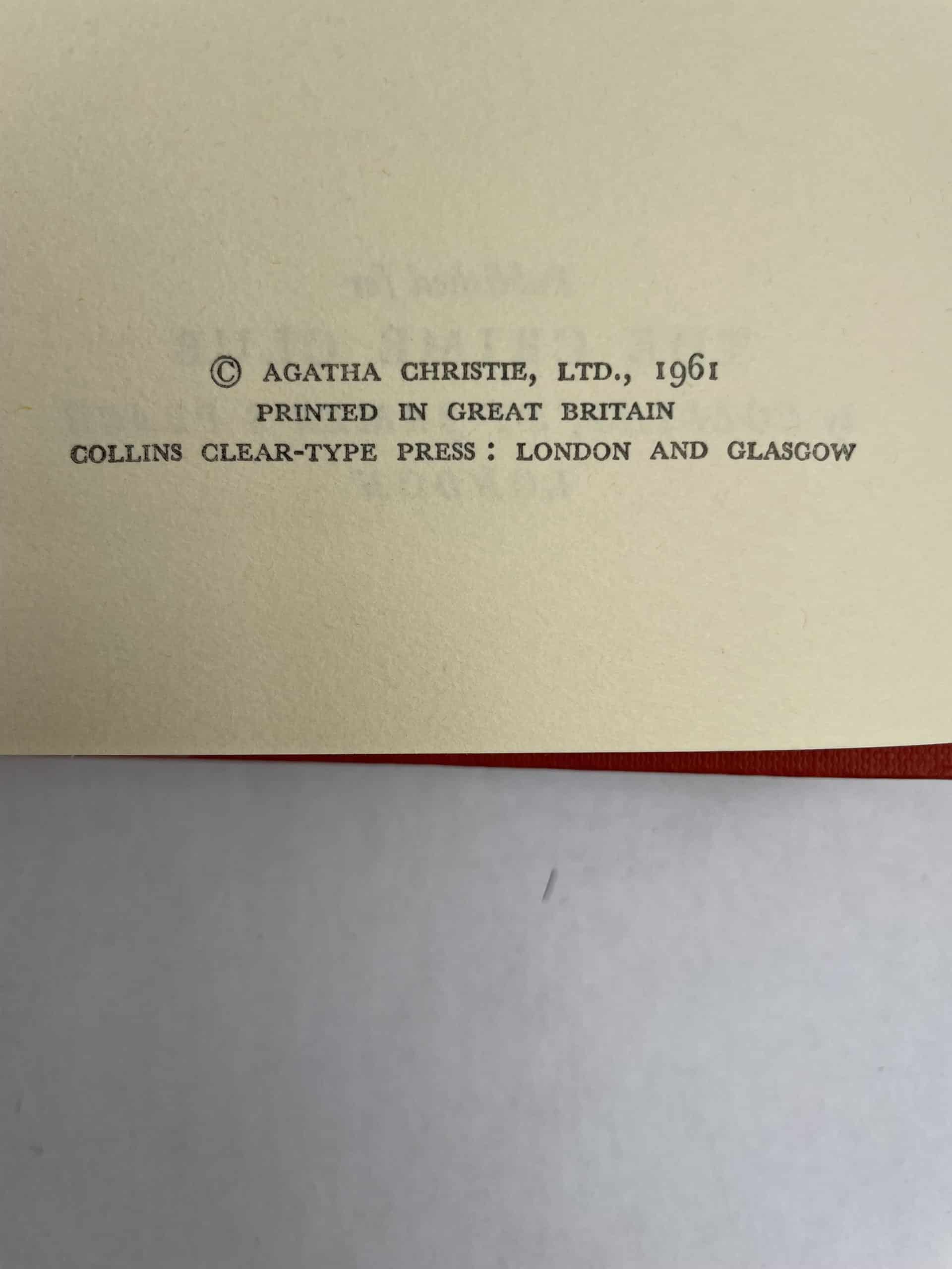 Agatha Christie The Pale Horse First UK Edition 1961