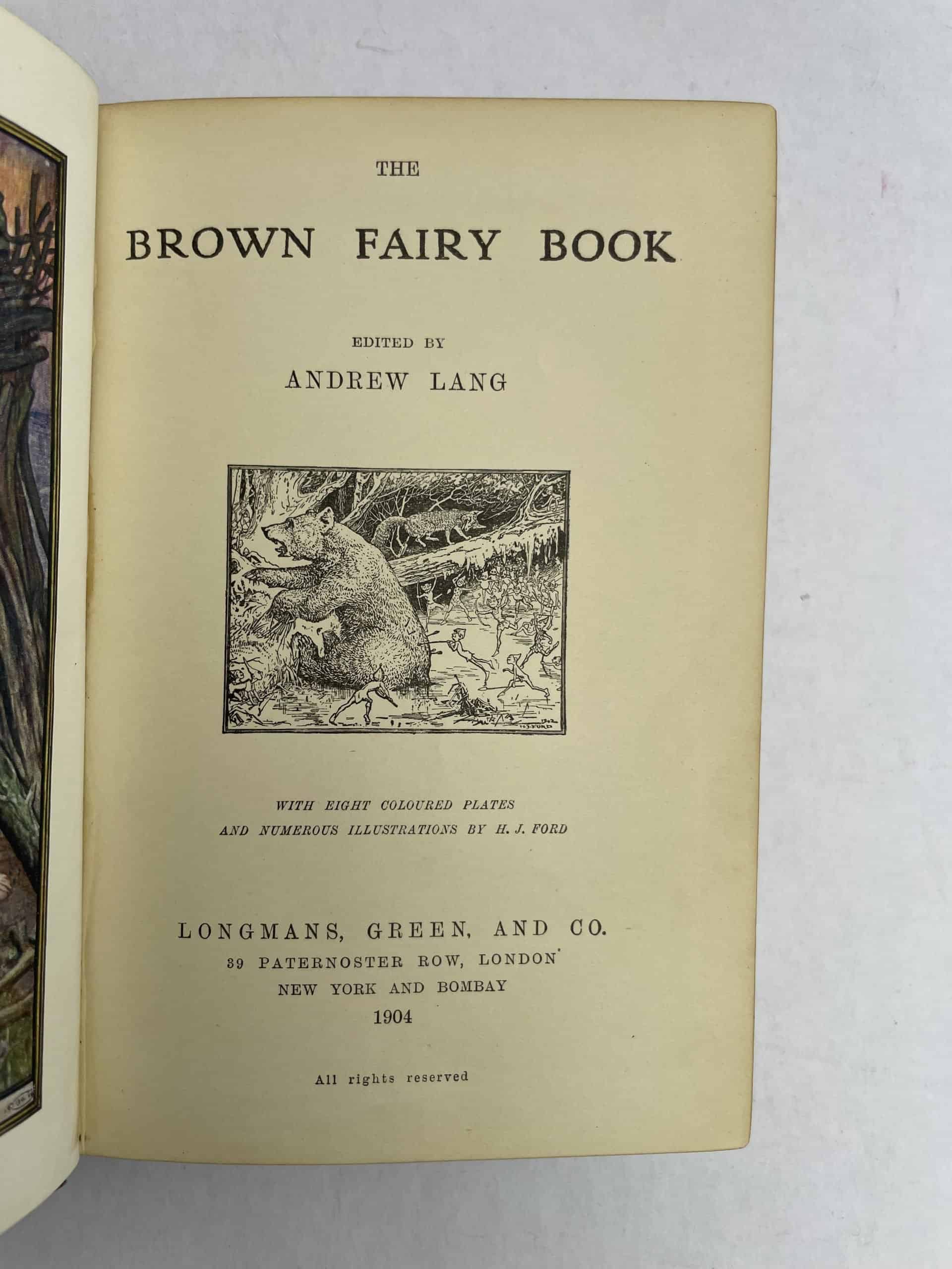 andrew lang the brown fairy book first edition2