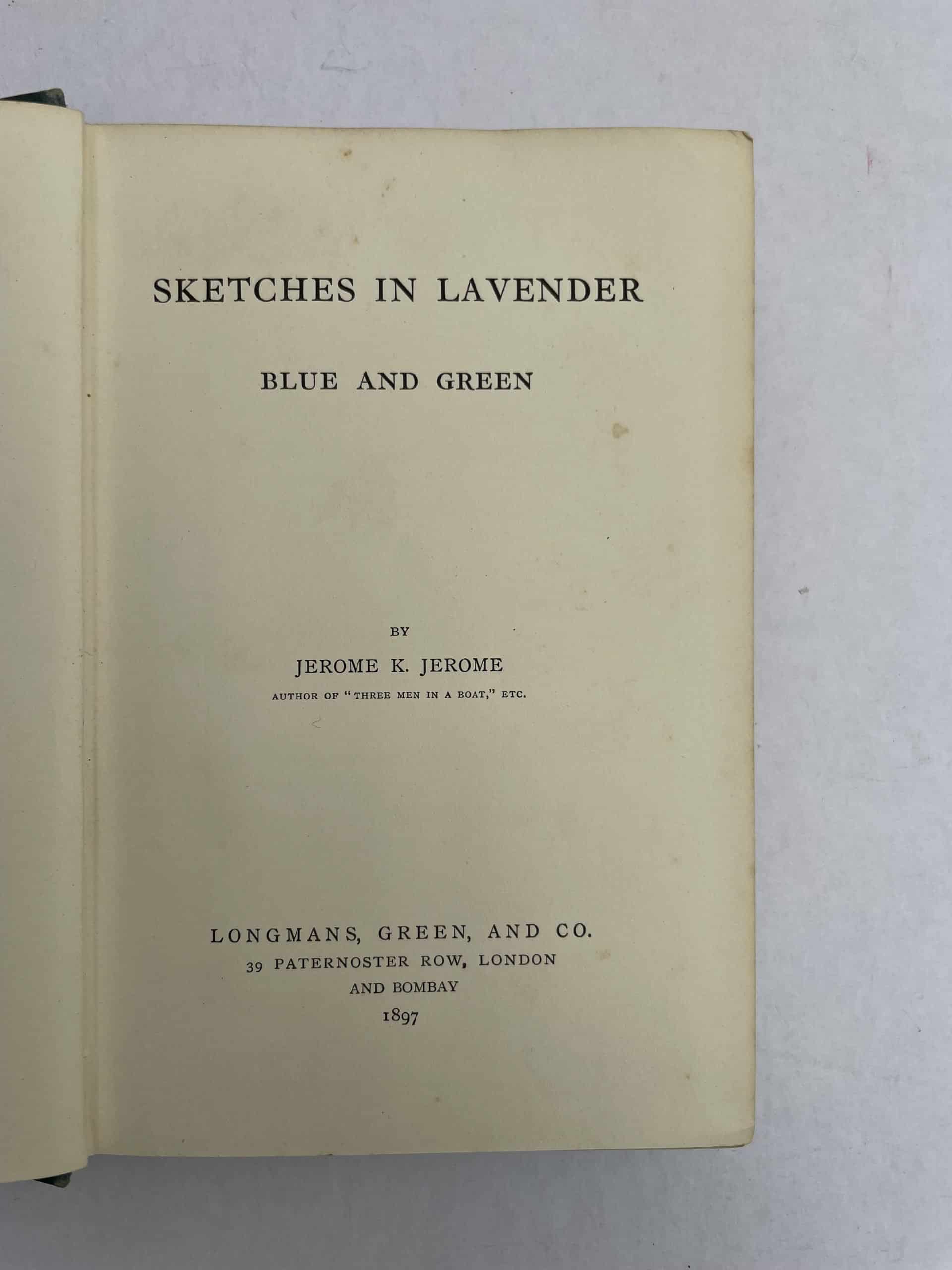 jerome k jerome sketches first edition2