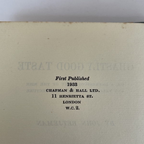 john betjeman ghastly good taste first ed2