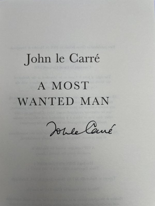 john lecarre a most wanted man first ed signed2