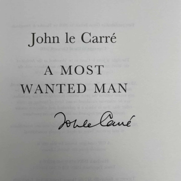 john lecarre a most wanted man first ed signed2