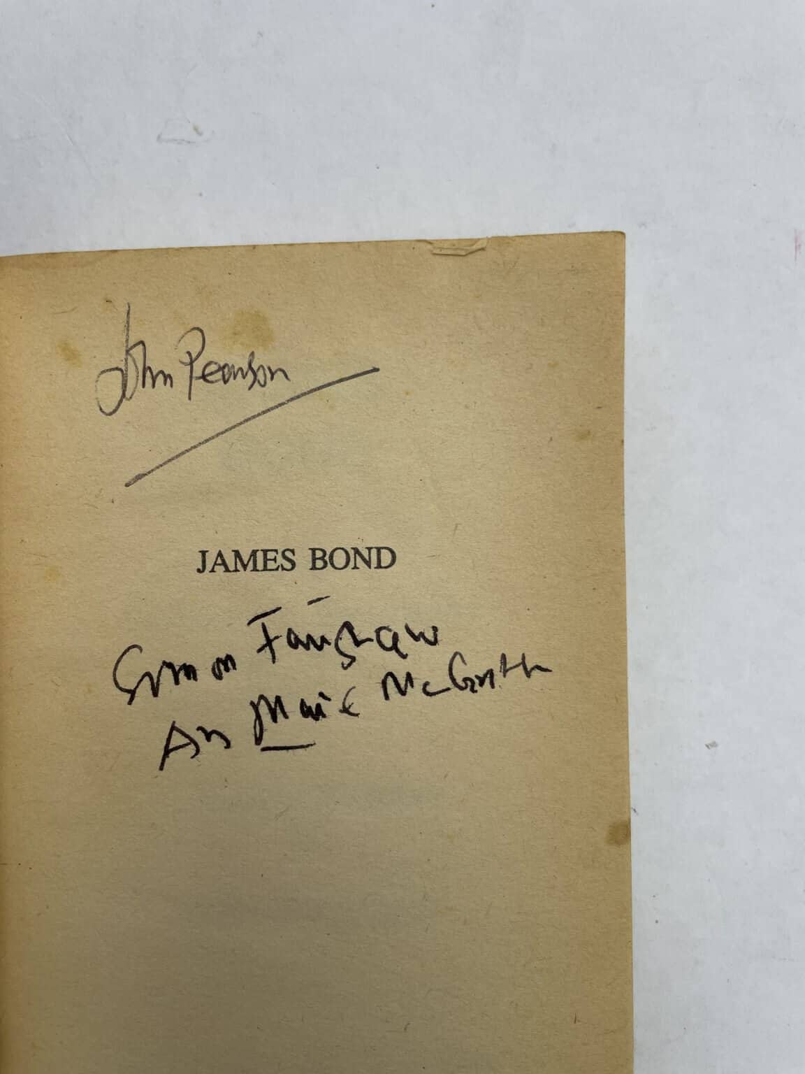 john pearson james bond biography signed 2