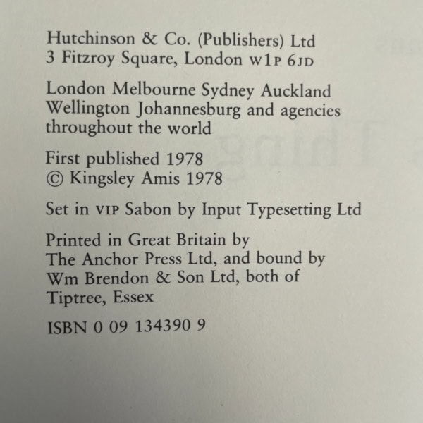 kingsley amis jakes thing first edition2