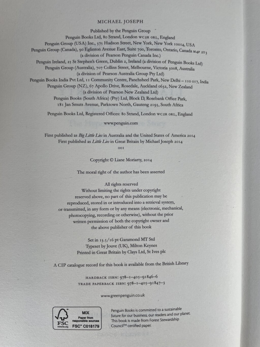 liane moriarty little lies first ed2