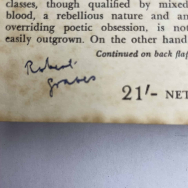 robert graves goodbye to all that signed first edition2