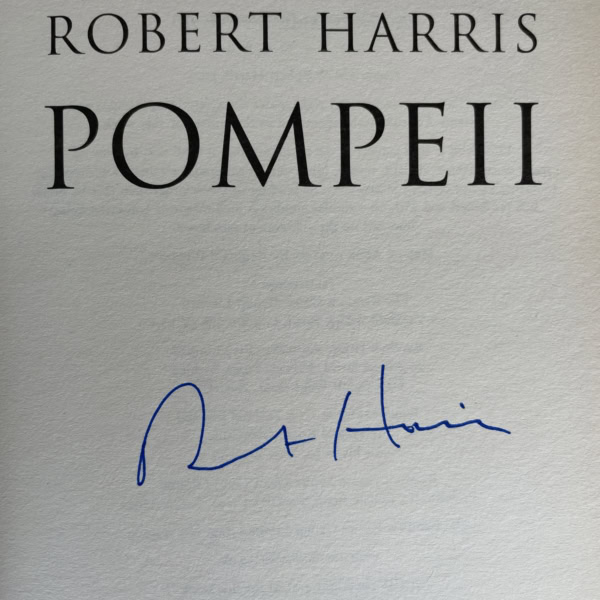 robert harris pompeii signed first 2