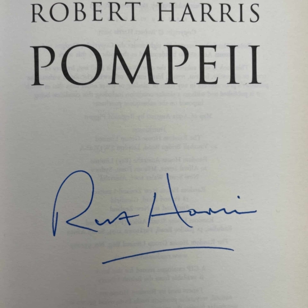 robert harris pompeii signed first edition2