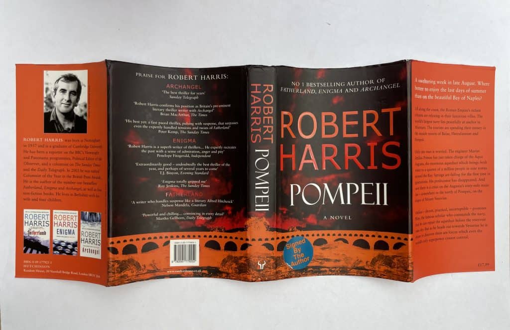 robert harris pompeii signed first edition5