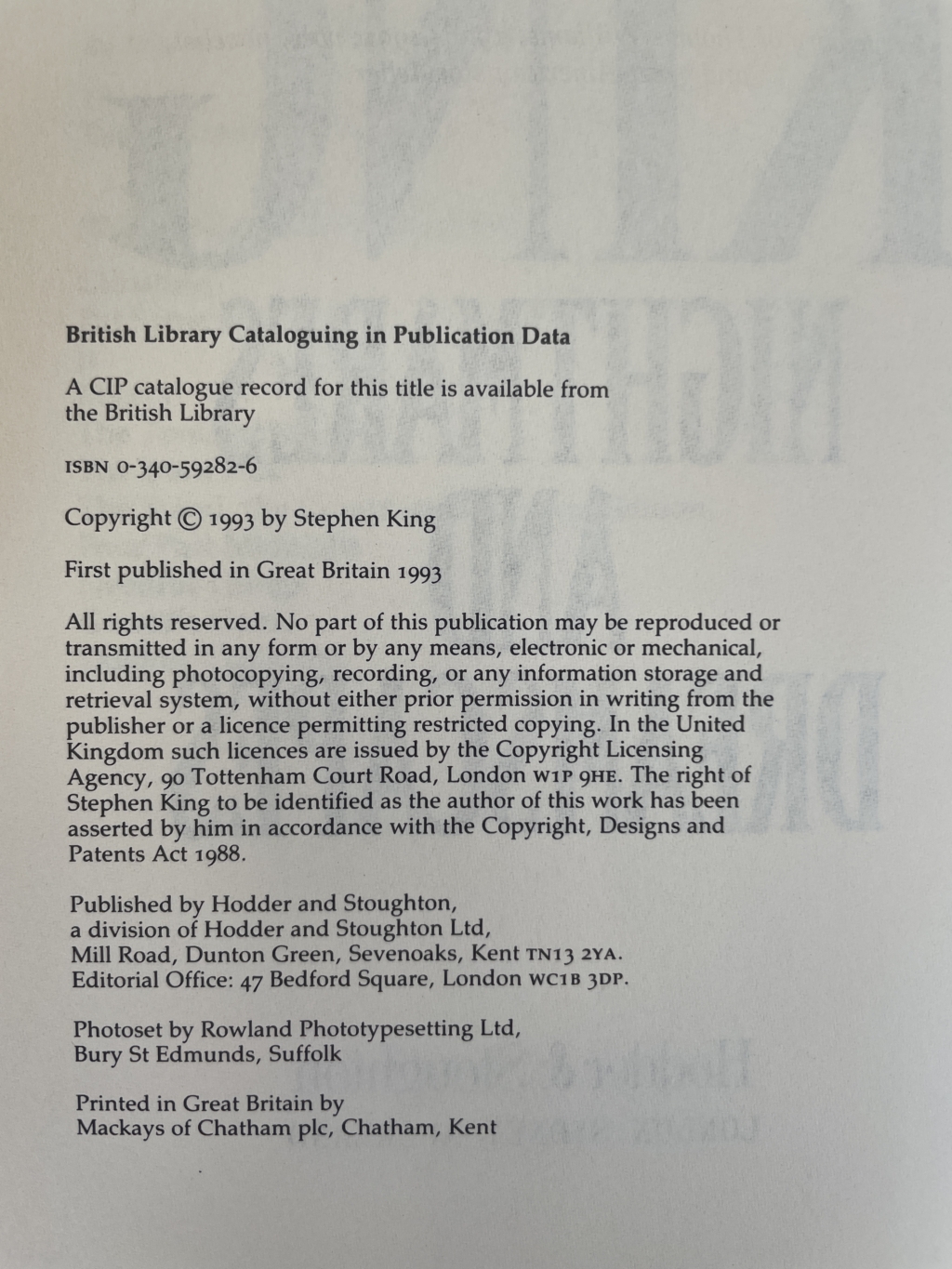 stephen king nightmares and dreamscapes first uk edi2