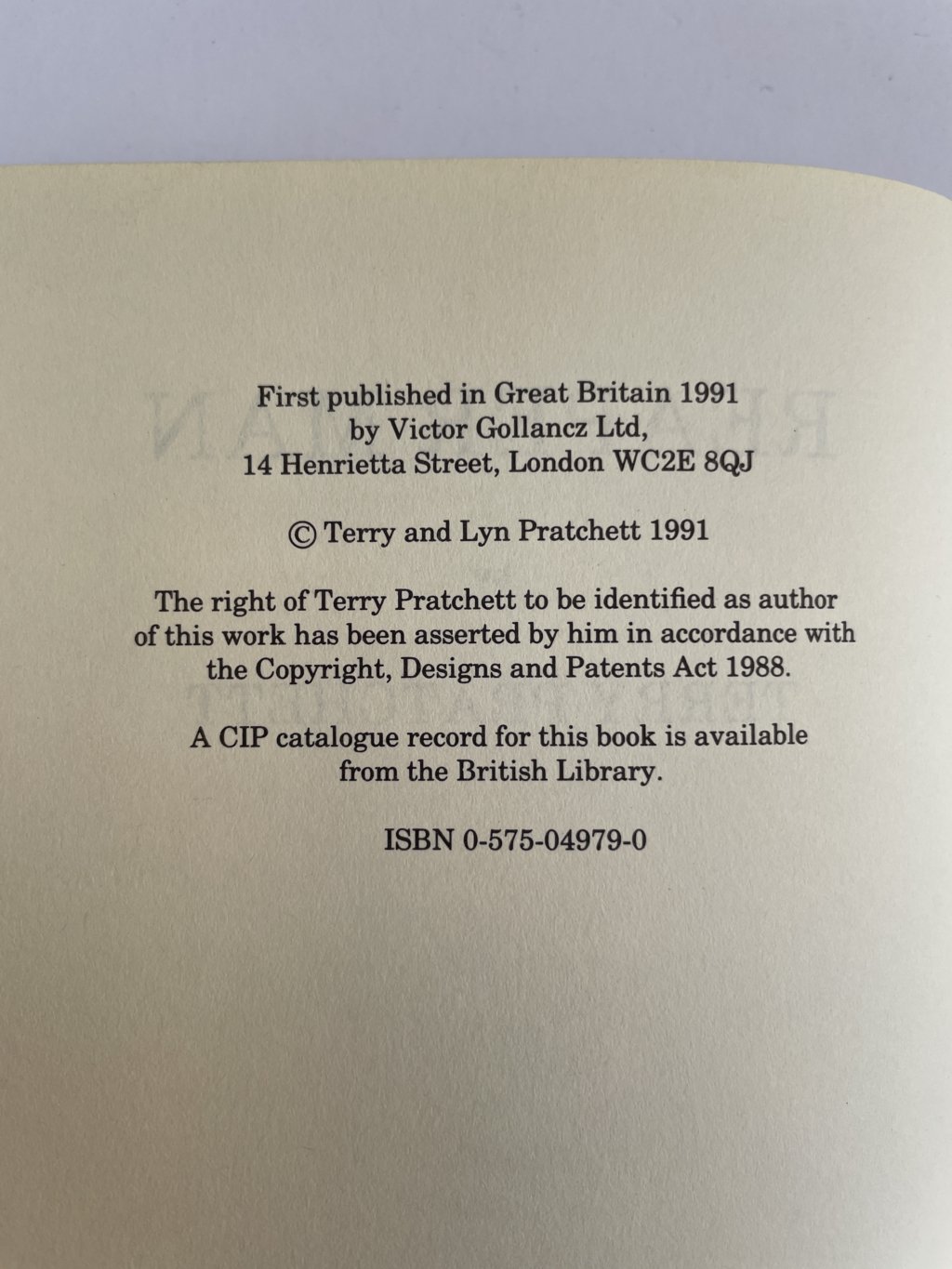 terry pratchett reaper man first edition2
