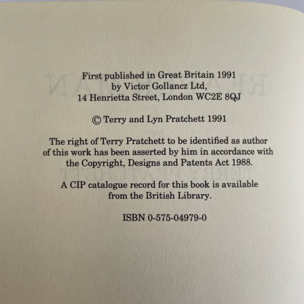 terry pratchett reaper man first edition2