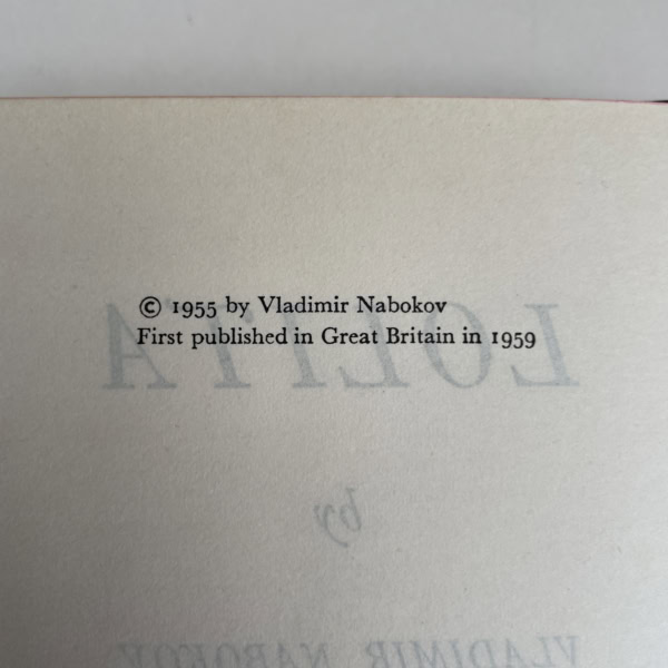 vladimir nabokov lolita first edition2