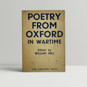 william bell poetry in wartime first edition1