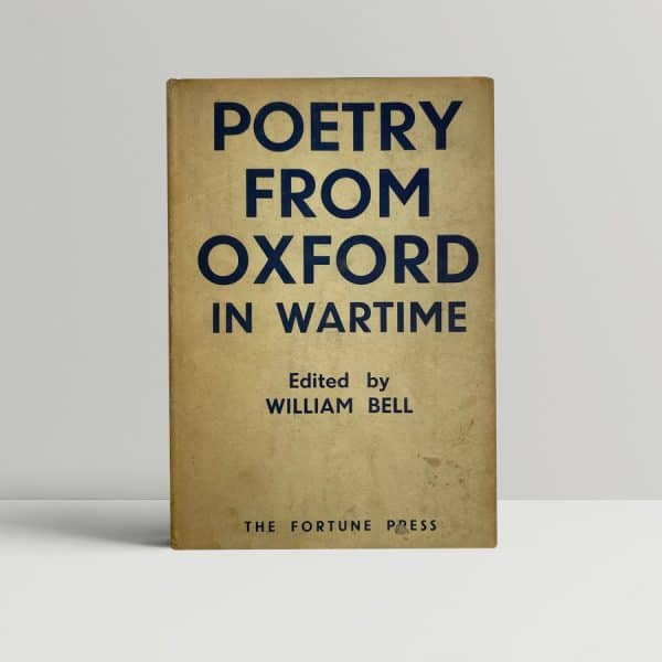 william bell poetry in wartime first edition1